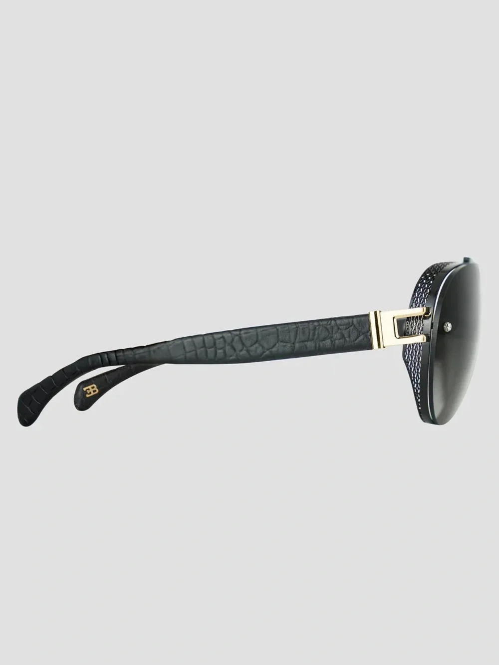 New BUGATTI 05 BK Black Men's Aviator Luxury Sunglasses Authentic